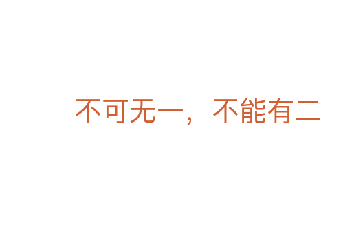 不可無一，不能有二