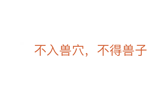 不入獸穴,不得獸子