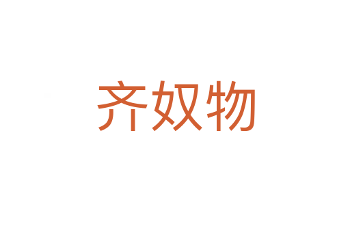 齊奴物