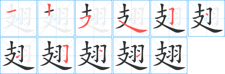 翅的筆順?lè)植窖菔?>
					
                    <hr />
                    <h2>翅的基本信息</h2>
                    <div   id=