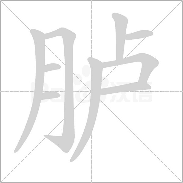 臚的筆順動(dòng)畫演示