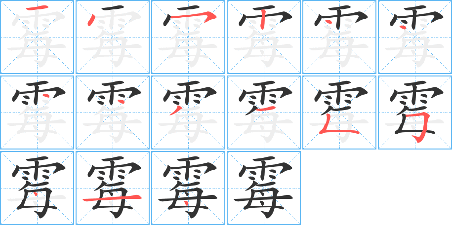 霉的筆順?lè)植窖菔?>
					
                    <hr />
                    <h2>霉的基本信息</h2>
                    <div   id=